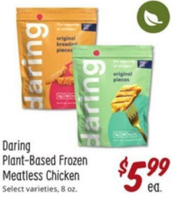 Sprouts Farmers Market Daring Plant-Based Frozen Meatless Chicken offer