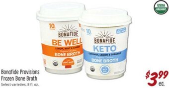 Sprouts Farmers Market Bonafide Provisions Frozen Bone Broth offer