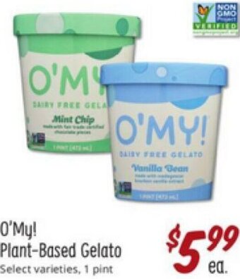 Sprouts Farmers Market O'My Plant-Based Gelato offer