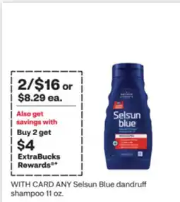CVS ANY Selsun Blue dandruff shampoo 11 oz offer