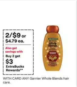 CVS ANY Garnier Whole Blends hair care offer