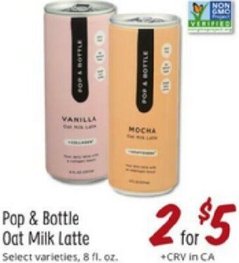 Sprouts Farmers Market Pop & Bottle Oat Milk Latte offer