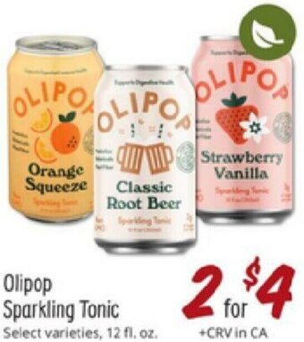 Sprouts Farmers Market Olipop Sparkling Tonic offer
