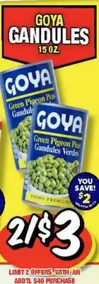 Western Beef GOYA GANDULES offer