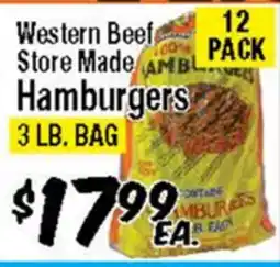 Western Beef Western Beef Store Made Hamburgers offer