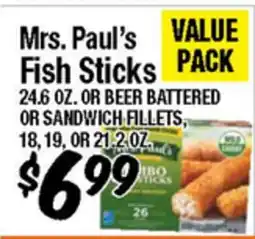 Western Beef Mrs. Paul's Fish Sticks offer