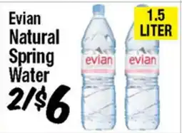 Western Beef Evian Natural Spring Water offer