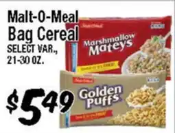Western Beef Malt-O-Meal Bag Cereal offer