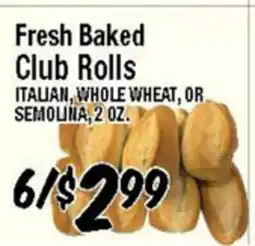 Western Beef Fresh Baked Club Rolls offer