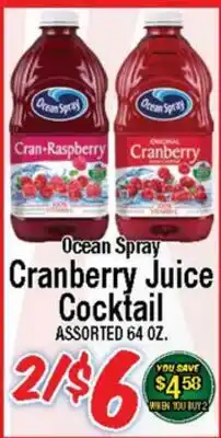 Western Beef Ocean Spray Cranberry Juice Cocktail offer