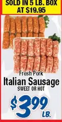 Western Beef Fresh Pork Italian Sausage offer