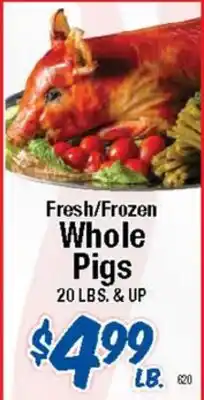 Western Beef Fresh/Frozen Whole Pigs offer