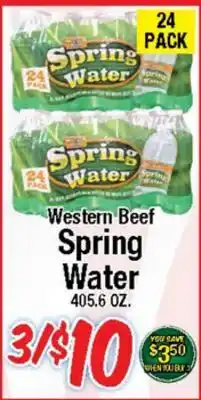 Western Beef Western Beef Spring Water offer
