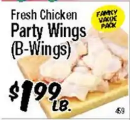 Western Beef Fresh Chicken Party Wings (B-Wings) offer