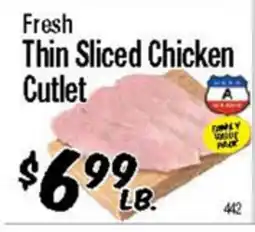 Western Beef Fresh Thin Sliced Chicken Cutlet offer