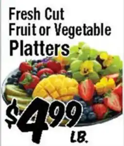 Western Beef Fresh Cut Fruit or Vegetable Platters offer