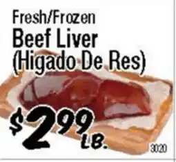 Western Beef Fresh/Frozen Beef Liver offer