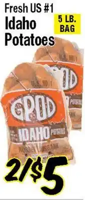 Western Beef Fresh US #1 Idaho Potatoes offer
