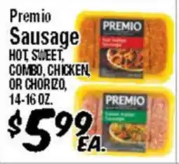 Western Beef Premio Sausage HOT, SWEET, COMBO, CHICKEN, OR CHORIZO offer