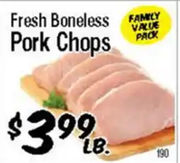 Western Beef Fresh Boneless Pork Chops offer