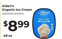 Lifethyme Alden's Organic Ice Cream offer