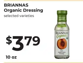 Lifethyme BRIANNAS Organic Dressing offer