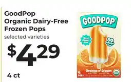 Lifethyme GoodPop Organic Dairy-Free Frozen Pops offer