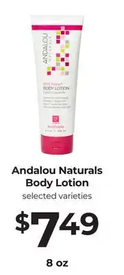 Lifethyme Andalou Naturals Body Lotion offer