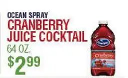 Circus Fruits OCEAN SPRAY CRANBERRY JUICE COCKTAIL offer