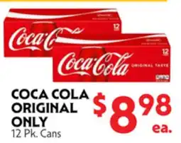 La Chiquita Food Market COCA COLA ORIGINAL ONLY offer
