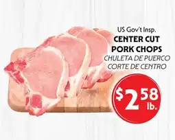 La Chiquita Food Market US Gov't Insp. CENTER CUT PORK CHOPS offer
