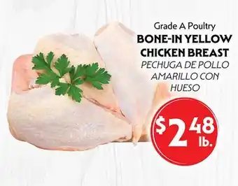 La Chiquita Food Market Grade A Poultry BONE-IN YELLOW CHICKEN BREAST offer