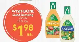 La Chiquita Food Market WISH-BONE Salad Dressing Variety offer