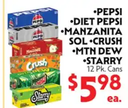 La Chiquita Food Market PEPSI • DIET PEPSI • MANZANITA SOL • CRUSH • MTN DEW • STARRY offer