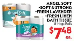 La Chiquita Food Market ANGEL SOFT •SOFT & STRONG •FRESH LAVENDER •FRESH LINEN BATH TISSUE offer