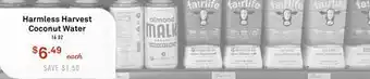 Standard Market Harmless Harvest Coconut Water offer