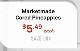 Standard Market Marketmade Cored Pineapples offer