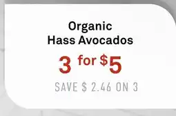 Standard Market Organic Hass Avocados offer