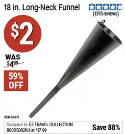 Harbor Freight Tools Long-Neck Funnel offer