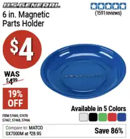 Harbor Freight Tools US.Genearl. Magnetic Parts Holder offer