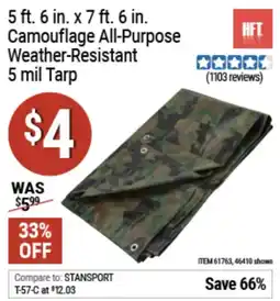 Harbor Freight Tools Camouflage offer