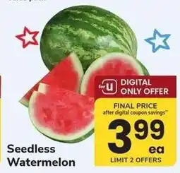 Safeway Seedless Watermelon offer
