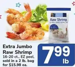Safeway Extra Jumbo Raw Shrimp offer