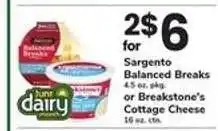 Safeway Sargento Balanced Breaks or Breakstone's Cottage Cheese offer