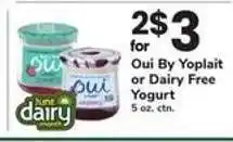 Safeway Oui By Yoplait or Dairy Free Yogurt offer