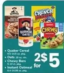 Safeway Quaker Products offer