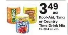 Safeway Kool-Aid, Tang or Country Time Drink Mix offer