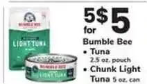 Safeway Bumble Bee Tuna offer