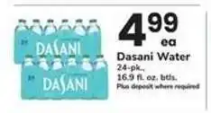 Safeway Dasani Water offer
