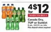 Safeway Canada Dry, 7UP or Sunkist offer